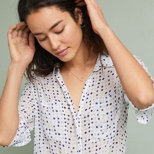 Anthropologie Cloth & Stone Tavria Button Up sz M